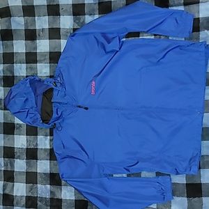 Made in USA. BRONZE.  Windbreaker with hood. Premium. Size Large.